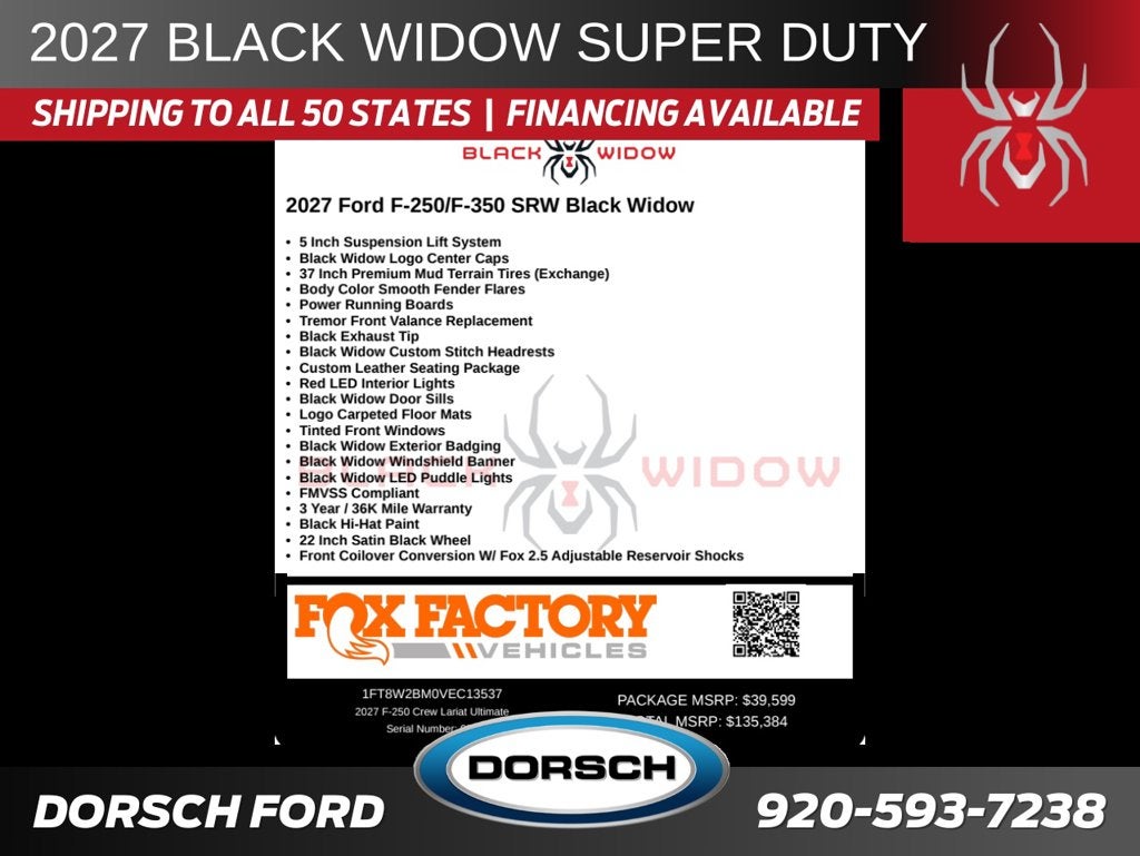 2027 Ford F-250SD Black Widow