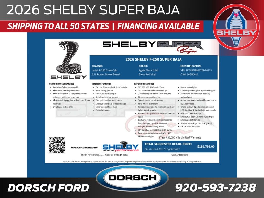 2026 Ford F-250SD Shelby Super Baja