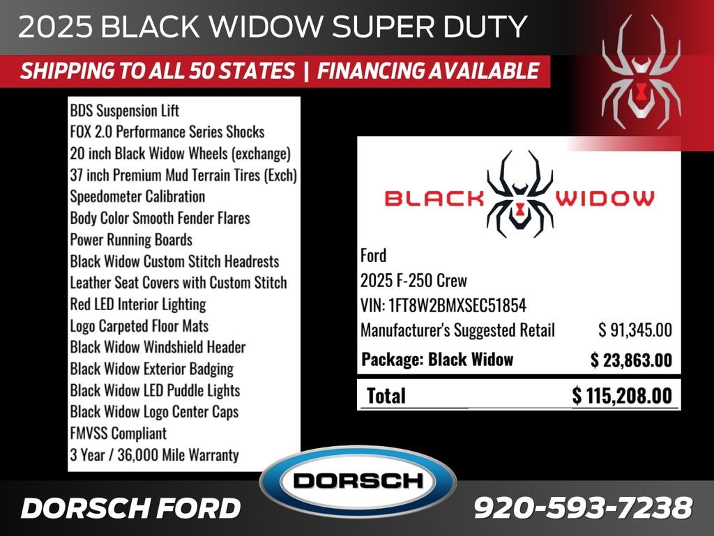 2025 Ford F-250SD Black Widow