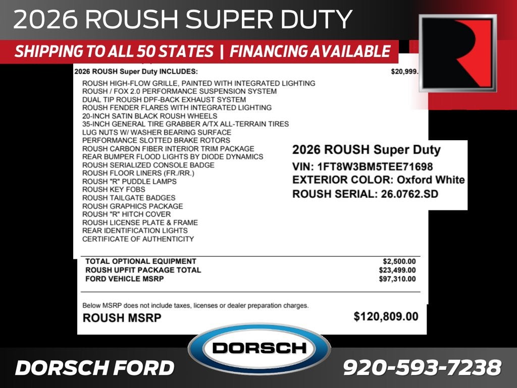 2026 Ford F-350SD Roush