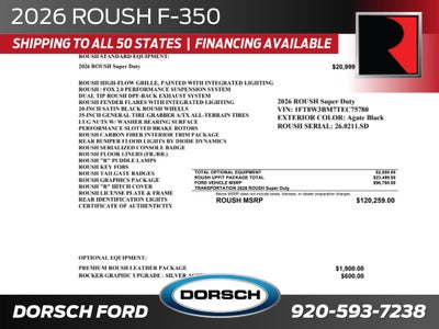 2026 Ford F-350SD Roush