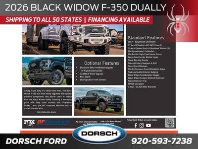 2026 Ford F-350SD Black Widow DRW