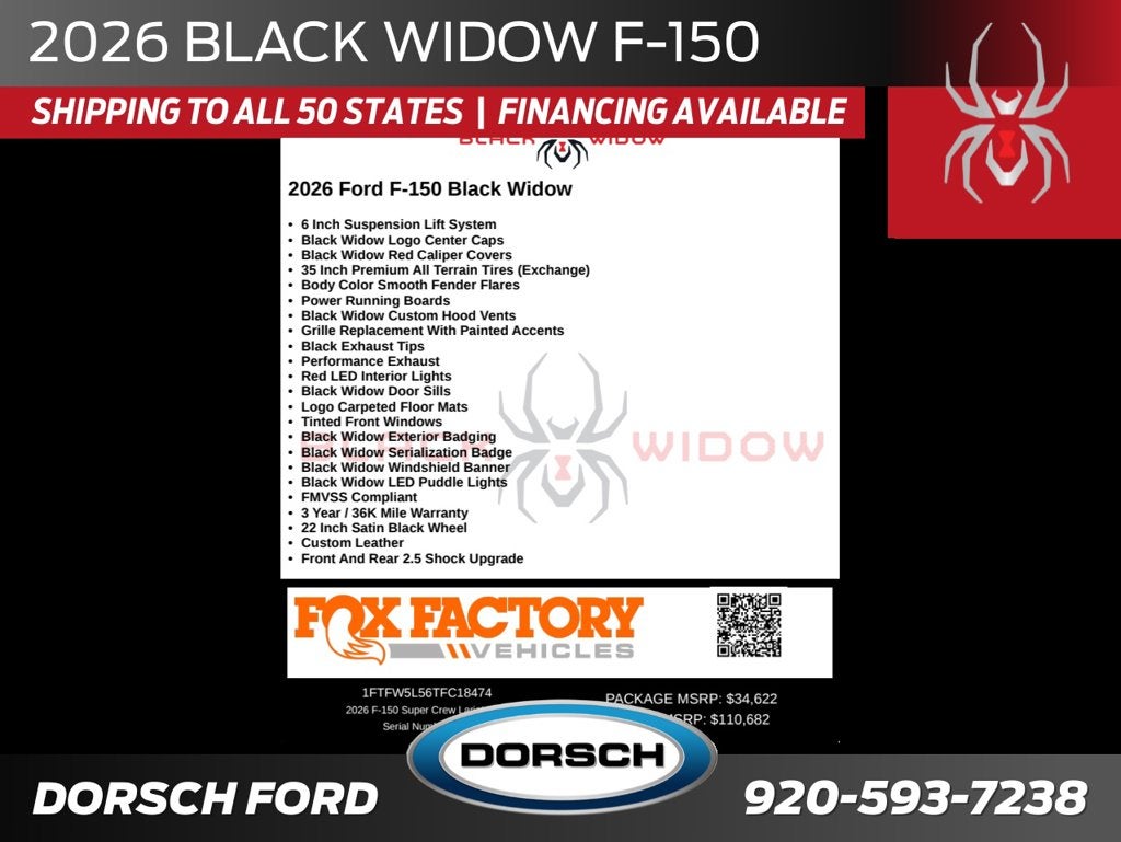 2026 Ford F-150 Black Widow