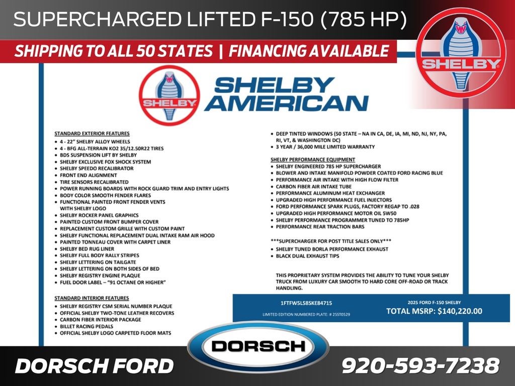 2025 Ford F-150 Shelby Off-Road Supercharged