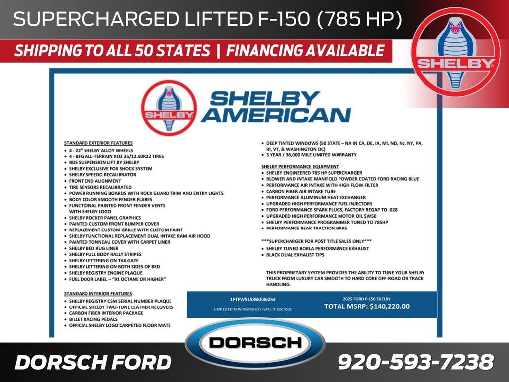 2025 Ford F-150 Shelby Off-Road Supercharged