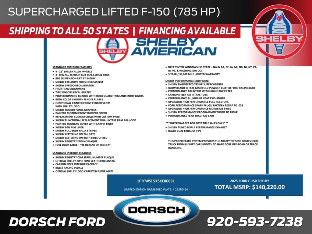 2025 Ford F-150 Shelby Off-Road Supercharged