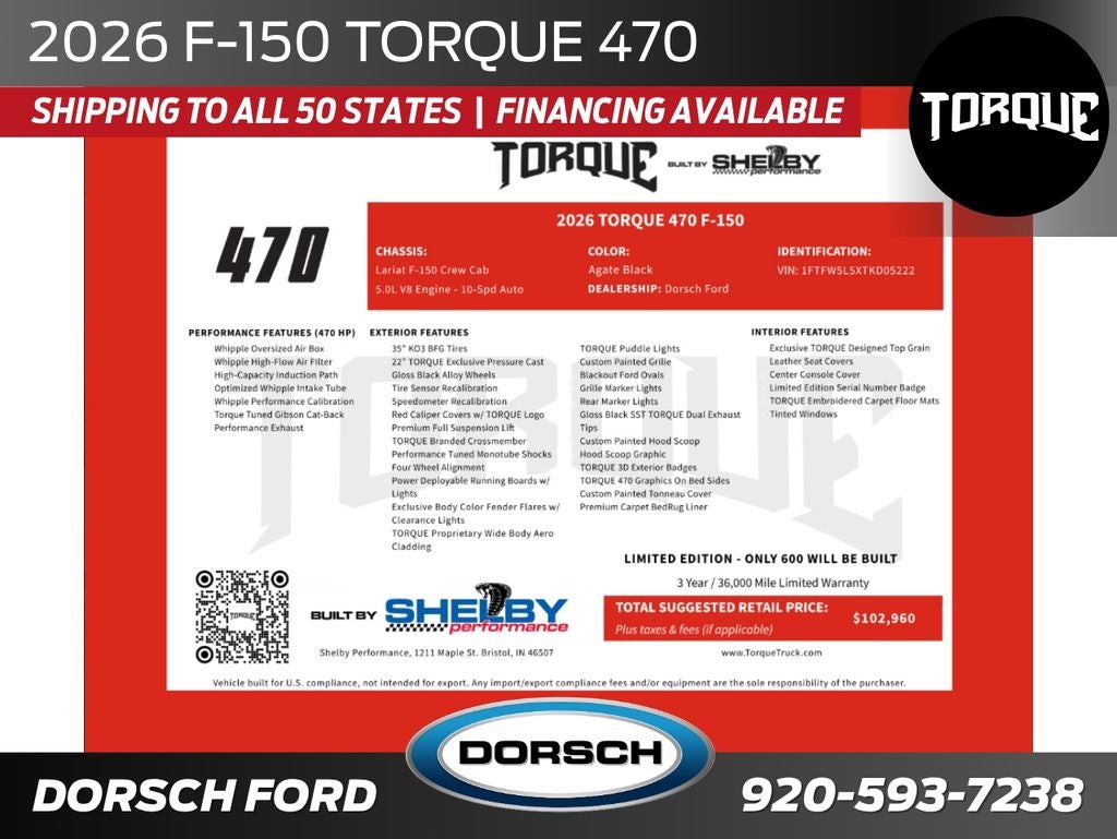 2026 Ford F-150 Torque 470